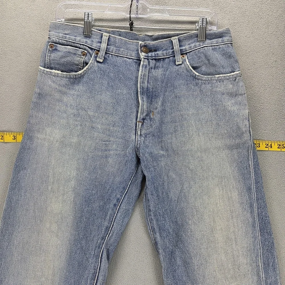 Edwin Jeans Mens 30x33 Blue Selvedge 505XX Regular Straight Light Wash Zip Fly